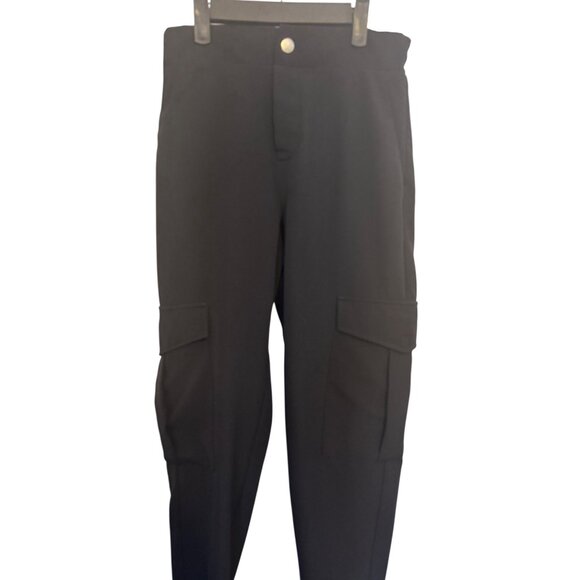 ZARA XS Black Cargo Jogger Pants Elastic Waistband - Picture 6 of 15